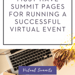 Must-Have Summit Pages for Running a Successful Virtual Event